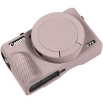 Etui pour appareil photo numrique canon powershot g7 x mark iii en silicone souple avec couvercle d'objectif ...
