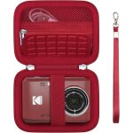 Etui pour appareil photo numrique kodak pixpro fz45 fz55, rouge, etui rigide