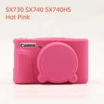Etui pour appareil photo numrique sx740 hs, housse en silicone pour canon g7x mark ii iii g7x2 g7x3 ...