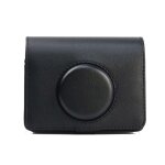 Etui pour appareil photo r�tro en cuir pu, housse de protection, sac de rangement portable avec sangle ...