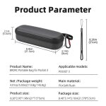 Etui pour appareil photo, sacoche pour appareil photo, sacoche portable avec boucle d'alpinisme, cordon, ...