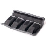 Etui pour batterie dslr, sac de rangement �tanche, 4 poches pour batterie aa / aaa et batterie d'appareil ...