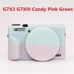 Pour tui canon g7x mark iii, peau de couverture de corps d'appareil photo en silicone souple pour appareil ...