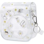 Etui en cristal, petit sac transparent en pvc avec bandouli�re pour appareil photo fujifilm instax mini ...