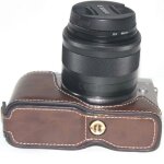 Etui en cuir pu pour appareil photo, demi - coque pour batterie, pour canon eos m100 m10, accessoire ... Etui en cuir pu pour appareil photo, demi - coque pour batterie, pour canon eos m100 m10, accessoire ...