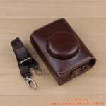 Etui en cuir pu pour appareil photo, housse pour canon powershot g5x2 g7x2 g7x3 mark ii iii sx740 / 730 ...