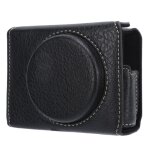 Etui en cuir pu pour appareil photo sony rx100 avec etui de base et bandouliere, noir Etui en cuir pu pour appareil photo sony rx100 avec etui de base et bandouliere, noir