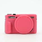 Etui en cuir pu en caoutchouc de silicone pour appareil photo numrique, housse de sac + sangle, il powershot ...