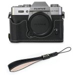Etui demi - corps pour appareil photo en cuir pu imprim palmier, pour fujifilm xt30 fuji x - t30 xt30ii ...