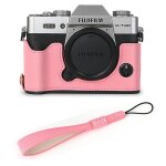 Etui demi - corps pour appareil photo en cuir pu imprim palmier, pour fujifilm xt30 fuji x - t30 xt30ii ...