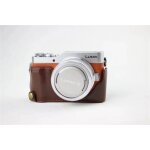 Etui demi - corps en cuir pu pour appareil photo, juste astronomique ouverte pour panasonic lumix gf7 ...