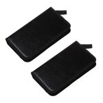 Etui en faux cuir 2x80 vcd dvd cd, support de rangement organisateur noir Etui en faux cuir 2x80 vcd dvd cd, support de rangement organisateur noir