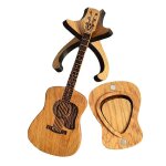 Etui a mdiator en bois avec support, 3 etuis a mdiator de guitare unique, etui a mdiator en forme ...