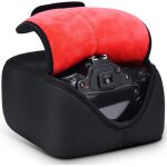 Etui en noprne doux pour objectif d'appareil photo reflex numrique nikon canon sony, h6 noir, l, etui ...