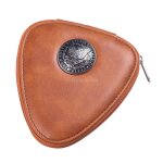 Etui pour plectres de guitare, pr�sentoir en cuir pu pour plectres de guitare portables
