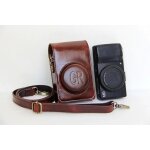 Etui de protection en cuir pour appareil photo, housse de sangle pour ricoh gr / gr ii / gr iii - coffee ...