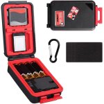 Etui de protection rigide pour carte mmoire de batterie d'appareil photo, rsistant  l'eau et aux chocs, ...