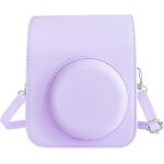Etui de protection et sac portable pour appareil photo instantan� instax mini 12, en cuir synth�tique, ...