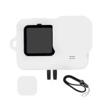 Etui de protection en silicone avec sangle anti - perte et couvercle d'objectif pour hero 9