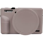 Etui de protection en silicone souple pour appareil photo canon g7 x mark iii, g7x3 avec couvercle d'objectif ...