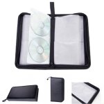 Etui de rangement pour cd de voiture, 80 feuilles, sac de rangement pour disque dvd, manches de grande ...