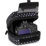Etui rigide pour appareil photo reflex num�rique avec protection moul�e en eva, ouverture � acc�s rapide, ...