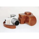 Etui rigide en cuir pour appareil photo, sangle de poigne, pour olympus pen e - pl7 epl7 e - pl8 epl8 ...