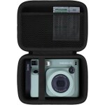 Etui rigide compatible avec fujifilm wide 400 appareil photo, le sac en filet peut contenir le wide 400 ...