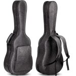 Etui rigide pour guitare acoustique rembourrage epais d'env 2 cm avec 3 poches et coffret de rangement ... Etui rigide pour guitare acoustique rembourrage epais d'env 2 cm avec 3 poches et coffret de rangement ...