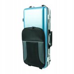 Etui pour saxophone alto en mi bmol avec double bandoulire, sac a dos lger, bleu