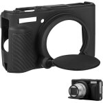 Etui silicone pour canon powershot sx740 / sx730, noir etui protection souple pour appareil photo accessoires ...
