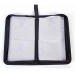 Etui de transport de dvd  80 manches, support multifonctionnel rectangle de stockage de voiture en cuir ...