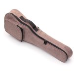 Etui pour ukulele en nylon simple, sac classique epais et durable de 10mm avec grand rangement, (marron) ...