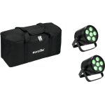 Eurolite set 2x akku par 6 qcl + soft - bag (20000963)