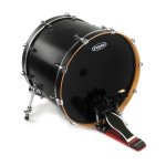 Evans bd22hbg - peau de grosse caisse noire hydraulic, 22 pouces