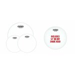 Evans epp - g2hdd - f - pack fusion g2 - peaux transparentes (10'', 12'', 14'') et peau de frappe pour ...