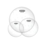 Evans etp - hydgl - r - packs de peaux de toms transparentes hydraulic, rock (10'', 12'' et 16'')