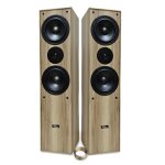 Evidence acoustics ea700 - wood - paire d'enceintes colonne hifi / home - cin�ma - bass reflex 3 voies ...