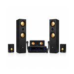 Evidence acoustics pack home cin�ma 5. 1 - 850w - amplificateur karaoke 2x50w + 3x20w - entr�e usb sd ...