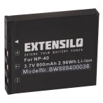 Extensilo 1x batterie compatible avec fuji / fujifilm finepix f700, f710, f810, f - 700 appareil photo, ...