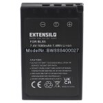 Extensilo batterie compatible avec olympus om - d e - m5 mark iii, e - m10 mark iv appareil photo (1000mah, ...