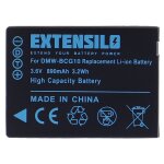 Extensilo batterie remplacement pour panasonic dmw - bcg10e, dmw - bcg10 pour appareil photo (890mah, ...