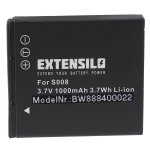Extensilo 1x batteries remplacement pour panasonic cga - s008, dmw - bce10, dmw - bce10e pour appareil ...