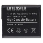 Extensilo batterie compatible avec sony cybershot dsc - h90b, dsc - hx10v, dsc - h9 / b, dsc - h90, dsc ...