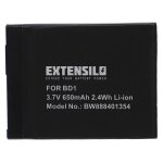 Extensilo 1x batterie compatible avec sony cybershot dsc - t700, dsc - t70, dsc - t77, dsc - t90 appareil ...