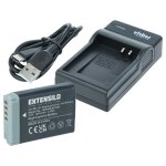Extensilo 1x station de charge, 1x batterie, 1x c�ble usb - a / usb - c compatible avec canon powershot ...