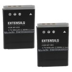 Extensilo 2x batteries compatible avec acer cs - 5530, cs - 5531 appareil photo, reflex numrique (800mah, ...