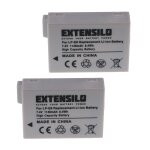 Extensilo 2x batteries compatible avec canon eos 550d, 700d, kiss x4, kiss x5, 650d, 600d appareil photo, ... Extensilo 2x batteries compatible avec canon eos 550d, 700d, kiss x4, kiss x5, 650d, 600d appareil photo, ...