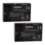 Extensilo 2x batterie compatible avec canon eos 5ds, 5ds r, 60d, 6d mark ii, 5d mark iii, 5d mark iv, ...
