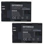 Extensilo 2x batteries compatible avec canon eos 6d mark ii, 70d, 5ds r, 6d, 7d, 60da, 60d appareil photo, ...